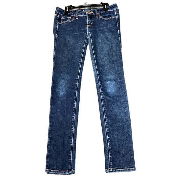 American Eagle By Payless Denim - American Eagle Blue Jeans Womens 2 Short Dark Wash Skinny Fit Casual Everyday